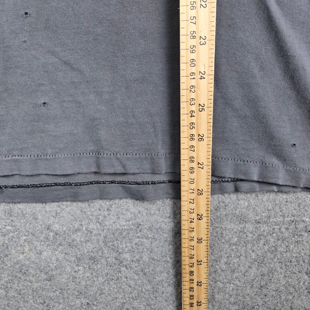 Vtg Harley Davidson Shirt Mens L Faded Black Real Men Wear Black Grunge 90s - Picture 11 of 12